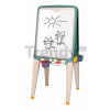 Tabuľa na kriedu a magnetky obojstranná Ultimate Easel Smoby s paletou na farby a úložným priestorom 13 doplnkov 125 cm výška