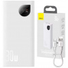 Power banka Baseus Adaman2 10000mAh 30W 2xUSB/USB-C bílá PPAD080002