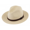 Fiebig - Headwear since 1903 Letný Fedora klobúk s koženým opaskom - Fiebig Natur Veľkosť: 61 cm (XL)