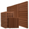 Akustický panel DECOR do hernej izby na stenu, hnedý, ozdobný, 7 cm