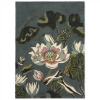 Vlněný květinový koberec Wedgwood Waterlily round midnight pond 038608 Brink & Campman 250 x 350