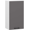 Ak furniture Závesná kuchynská skrinka OLIVIE 40x72 cm matná biela/matná grafitovo šedá
