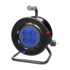Orno Cievka predlžovacieho kábla, 4 zásuvky 2P+Z, PVC kábel H05VV-F 3x1,5mm², dĺžka - 50m, PEVNÉ ZÁSUVKY, tepelné relé, uzávierky prúdových ciest.
