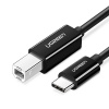 AppleMix UGREEN Kábel USB-C / USB-B na pripojenie tlačiarní a iných periférnych zariadení - čierny - 1 m