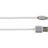 Skross USB kabel USB 2.0 USB-A zástrčka, USB Micro-B zástrčka 1.00 m stříbrná 2700240