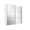 Moderano SKRIŇA S POS. DVER. – HOR.VED, biela, 225/222/68 cm - Skrine - 000531006031