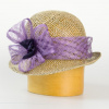 Karpet Dámsky klobúk zdobený sinamay - fialová 57