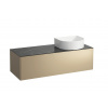 Laufen, Skříňka pod umyvadlo s 1 zásuvkou, s výřezem vpravo H4054230341701 Varianta: Zlato & nero marquina