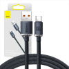 Baseus Crystal Shine kábel USB na USB-C, 100 W, 1,2 m (čierny) 23210