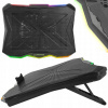 CHLADIACA PODLOŽKA POD LAPTOP 17'' NOTEBOOK LED RGB NASTAVITEĽNÁ TICHÁ VÝKONNÁ