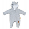 Baby Nellys Dojčenský teplákový overal s kapucňou - sivý, veľ. 86 Baby Nellys