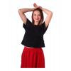 Jožánek Crop top tričko Edita, čierne M/L