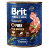 Brit Premium by Nature Adult Pork with Trachea konzerva 24x400g
