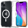 AppleMix SPIGEN Ultra Hybrid Mag Cover pre Apple iPhone 14 - Podpora MagSafe - Plast / guma - Transparentný / biely