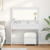 zahrada-XL Toaletný stolík Biela 100 x 41 x 135 cm Kompozitné drevo 865100