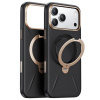 Torras QPRO Leather Series iPhone 17 Pro čierne puzdro