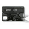 Vega Victorinox 0.7333.T3 SwissCard Lite Onyx vreckový nôž, transparentná čierna, 13 funkcií