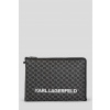 PÚZDRO KARL LAGERFELD K/MONO. KLASSIK LG POUCH BLACK