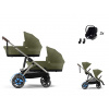 CYBEX e-Gazelle S Lux + Gazelle S Cot S Twin Travel Set Aton B2 i-Size moss green 2025