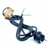 Solight Flexo šnúra 2,5m 2x1 gumová H05RR-F2 čierna pf30