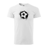 Sablio Tričko s potlačou Futbalová lopta Paint - bílé 2XL