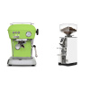 Ascaso Dream ONE, Fresh Pistachio + Eureka Mignon Libra, CR white