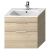 DEEP BY JIKA umývadlová skrinka 63x41,8x60,7cm, 2 zásuvky, Jaseň+Umývadlo 65cm H41J6144025141