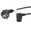 LANBERG CEE 7/7 na IEC 320 C13 POWER CORD 1.8M úhlový RIGHT VDE černý CA-C13C-12CC-0018-BK Lanberg