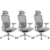 Mercury 3PACK Kancelářská stolička ARTEA šedá (3 ks)