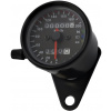 SEFIS Mechanický analógový tachometer na motocykel retro 200, čierny