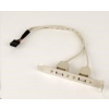 Gembird vývod 2x USB z MB na záslepku skrine, kábel 25cm, bulk CCUSBRECEPTACLE (CCUSBRECEPTACLE)