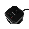 Huslog HUS1002 Nabíjecí stanice 20W 3xzásuvka, 2xUSB-C, 1xUSB černá