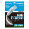 Badmintonový výplet Yonex BG 80 Power (10 m) - white (0.68 mm)