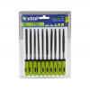 EXTOL CRAFT 8801 pilníky jehlové s plastovou rukojetí, sada 10ks, 150mm