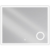 MEXEN - Kala zrkadlo s osvetlením s kozmetickým zrkadlom 100 x 80 cm, LED 600 9820-100-080-611-00