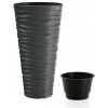 kvetináč sand slim antracit 29,6cm