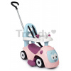 Odrážadlo rozšíriteľné Maestro Ride-On Pink 3in1 Smoby s 3 zvukmi a vodiaca tyč s ohrádkou - magické oči od 6 mes