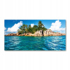 Fotografie Tropical Glass Island 140x70 (Foto-Photo veľký akrylový tropický ostrov 140x70cm)