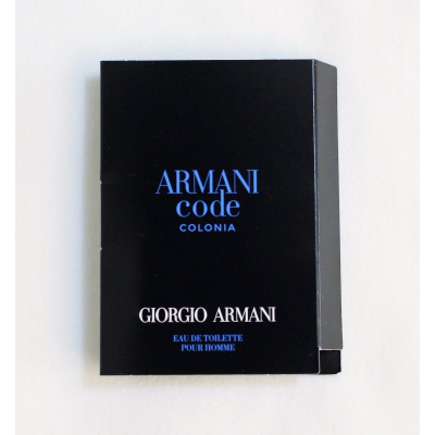 Giorgio Armani Code Colonia, Vzorka vône pre mužov