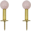House Doctor Kovový vešiak Ball Pink – set 2 ks
