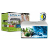 AquaEl Akvár.LEDDY 75x35x40cm (LEDDY TUBE 14W D&N ASAP 500, AQn Fix2 100W) biele