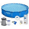 Bazén Bestway s kruhovým rámom 396 x 396 cm (BESTWAY Steel Pro 5612E RÁMOVÝ BAZÉN 396x84cm +ČERPADLO+filtr.)