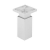 Nábytková nožička FP003, 33x33mm, sivá RAL 9006 80mm