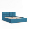 Signal Čalúnená posteľ BORGO 140x200 cm s roštom Modrá