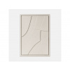 3D obraz ABSTRACT II - NATURAL CREAM Rozmery 3D obrazu: 50 x 70 cm