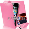 Kožený obal iPod Touch 4G – Flip – svetlo-ružová