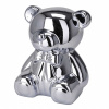 H&S Decoration Keramická pokladnička Silver Bear 12,5x14,4x17 cm