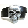 Opasok s lebkou čierny