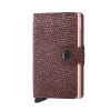 Kožené puzdro na karty SECRID Miniwallet Sparkle Red trblietavé červené