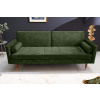 Bighome - Rozkladací gauč COUTURE 200 cm mikrovelúr zelený